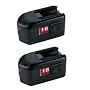 Milwaukee 48-11-2232 Value Pack 18-Volt 2.4 Amp Hour NiCad Slide Style Battery, 2 Pack