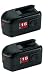 Milwaukee 48-11-2232 Value Pack 18-Volt 2.4 Amp Hour NiCad Slide Style Battery, 2 Pack