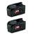 Milwaukee 48-11-2232 Value Pack 18-Volt 2.4 Amp Hour NiCad Slide Style Battery, 2 Pack