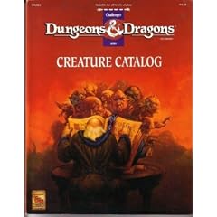 Dmr2 Creature Catalog (Dungeons and Dragons Accessory, Challenger 9438)