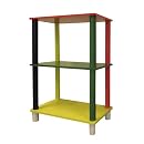 ORE International Kids' Primary-Color 3-Tier Rectangle Shelves