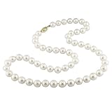 14K Yellow Gold 6.5-7mm Cultured Akoya Pearl Necklace