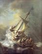 Rembrandt Harmensz. van Rijn (Christ in the Storm on the Sea of Galilea) Art Poster Print - 13x19