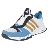 adidas Leather Plush TR (White/Gold/Blue)