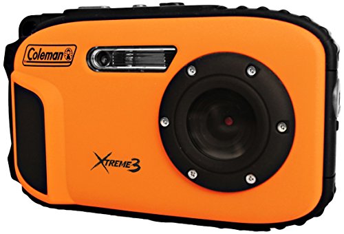 Coleman C9WP-O 20 MP Waterproof Digital Camera with Full 1080p HD Video (Orange)