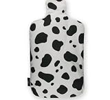 Aroma Home Hottie Cow Print Microwaveable Hot Water Bottle Heat Pack with Rosemary, Pine & Lemon Pure Essential Oil - Made in England