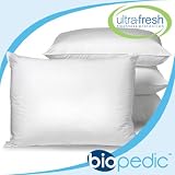 BIO PEDIC 205-Thread Count Antimicrobial UltraFresh Standard Pillows, Set of 4