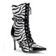 Women's Daring-1022, Zebra Fur/ Pat, 3 3/4 inch Heel
