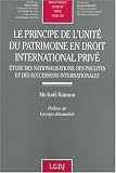 Revue LGDJ / Montchrestien  / Le principe de l'unité du patrimoine en droit international prive