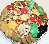 Gourmet Food : Christmas Large Cookie Tray