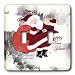 Milas Art Christmas - Happy Santa - Light Switch Covers - double toggle switch