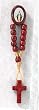 Rosary Lapel Pin with Cross - Our Lady of Grace - MADE IN ITALY