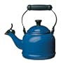 Le Creuset Enamel on Steel 1-1/4-Quart Demi Kettle with Symphonic Whistle, Blue
