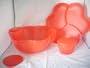 Tupperware Chip n Dip Salsa Set Red