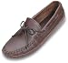 Men's Minnetonka Moccasins Ruff Leather Double Bottom Softsole Moc Brown