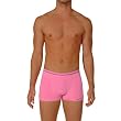 Mens Seamless Cotton Spandex Boxer Pink