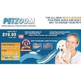 PetZoom Self Cleaning Grooming Brushes with Bonus Trimmer Attachment