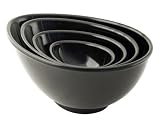NIGELLA LAWSON'S LIVING KITCHEN MIXING BOWLS MELAMINE SET OF 4 BLACK