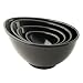 Nigella Lawson's Living Kitchen Mixing Bowls, Melamine, Black, Set of Four