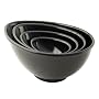 Nigella Lawson's Living Kitchen Mixing Bowls, Melamine, Black, Set of Four