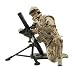HM Armed Forces Mortar Man and Heavy Mortar