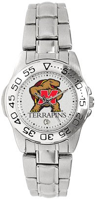 Maryland Terrapins- (University of) Ladies Sports Steel Watch