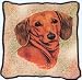 Dachshund Woven Pillow