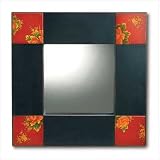 Review BLACK & RED PAINTED MIRROR 37738 / Black & Red Painted Mirror