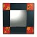Black & Red Painted Mirror Image