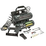 Professional Woodworker 51735 Electronic Stud Finder trim kit 2-Gallon Twin Stack Air Compressor with 1-1/4-Inch Brad Nailer, 20-Piece