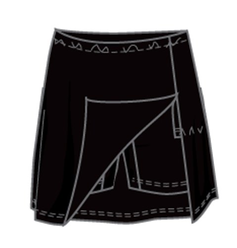 Lotto Hosenrock Universal Stretch W, Damen, schwarz