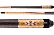 McDermott Birds-Eye Maple Pool Cue with Cocobolo Diamonds and Inlay Points (M72B)