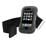 Premium Black Adjustable Wrist Armband Sports Gym Carrying Case Cover for Apple IPhone 3G 8GB 16GB 2nd Generation Smartphone