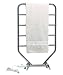 Warmrails Heatra Traditional Towel Warmer and Drying Rack, Satin Nickel