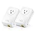 ZyXEL 500 MB/s Fast Ethernet Powerline Wall-Plug Adapter, Starter Kit - 2 Units (PLA4211KIT)