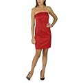Limited Edition Petite Woven Strapless Dress - Red