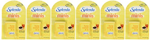 Splenda Minis Dissolvable Tablets No Calorie 100 Tablets Sweetner 0.19 Oz (Pack of 6)
