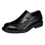 Skechers Mens Examiner Bicycle Toe Slip-on Oxford, Black, 10.5 M
