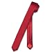 BIAGIO SILK Narrow NeckTie EXTRA Skinny DARK RED Thin Men's 1.5" Neck Tie