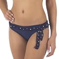 Bikini Love: Ashley Paige Knit Webbed Bottom - Blue