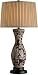 Currey and Company 6744 Graphite Brown Nigella Table Lamp with Beige Linen Shades