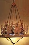 LAMPS BEAUTIFUL Rustic Lodge Pine Lake Chandelier by Meyda Tiffany--Excellent customer service--see our feedback.