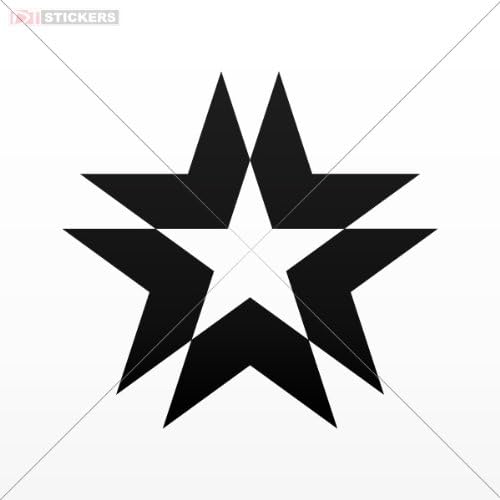 Decals Vinyl Sticker Size: 5 X 4.8 Inches Black