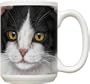 Fiddler's Elbow Black & White Cat 15 oz Mug