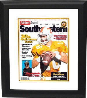 Peyton Manning unsigned Tennessee Vols 1997 Athlon Cover 8x10 Custom Framed
