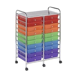 Ecr4Kids-20-Drawer-Double-Wide-Mobile-Organizer-Assorted