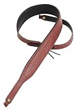 Levy's Leathers 2 Garment Leather Padded Banjo Strap,Burgundy