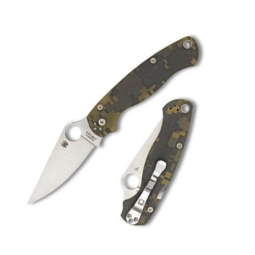 Spyderco ParaMilitary2 Camo G-10 PlainEdge Knife