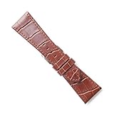 松重オリジナルYK001B-30-30mm   デカ時計用牛革マット型押し  チョコ色