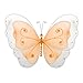The Butterfly Grove Sasha Butterfly Decoration 3D Hanging Mesh Nylon Layered Decor, Orange Creamsicle, Medium, 13
